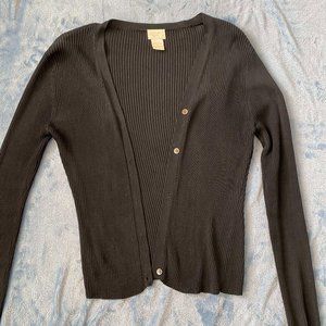 Cacique Silk Black Cardigan